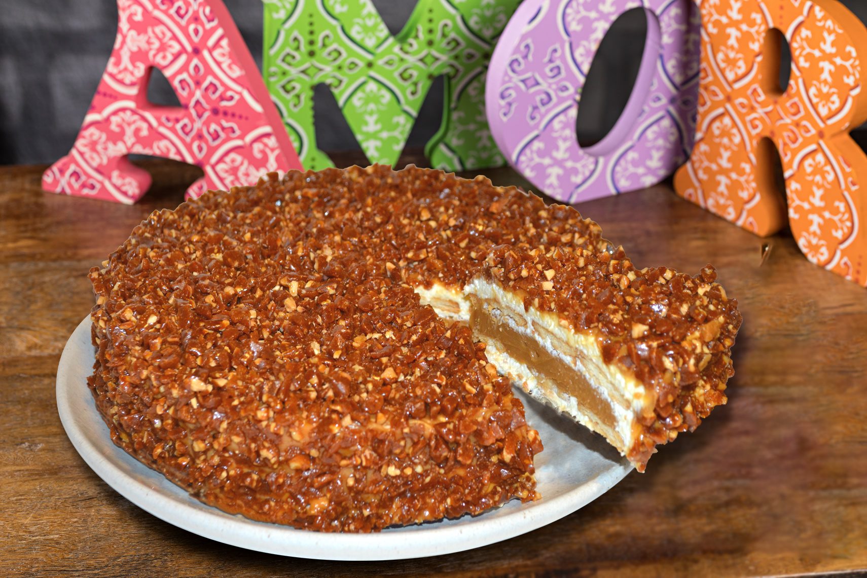 Torta Pave Crocante de doce de leite