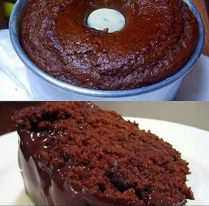 Bolo de chocolate de liquidificador