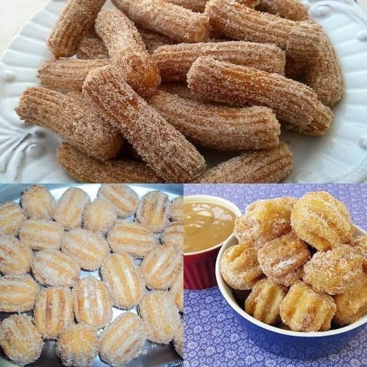 Receita de mini churros