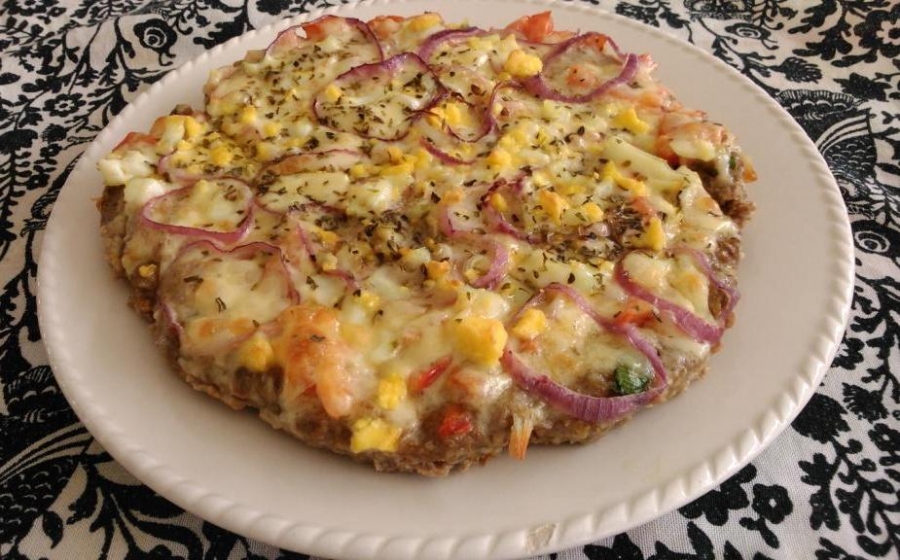 Pizza de carne moída