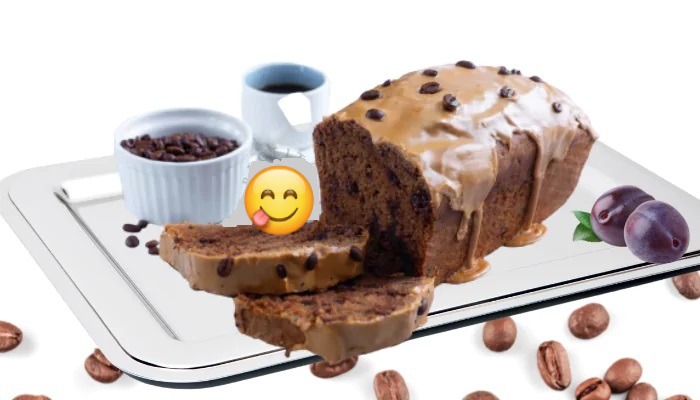 BOLO DE AMEIXA COM FONDANT DE CAFÉ