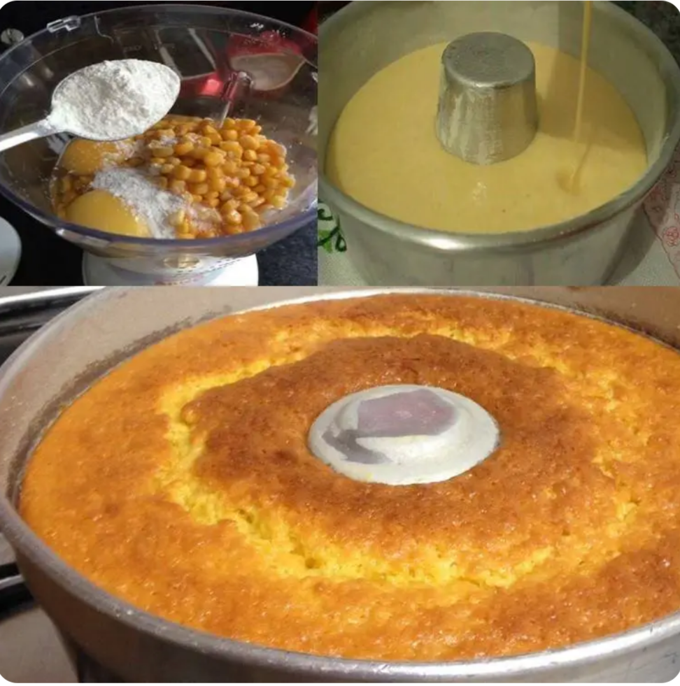 BOLO DE MILHO DE LIQUIDIFICADOR