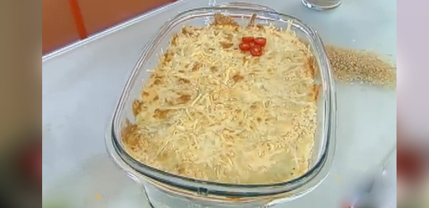 Arroz de festa no forno