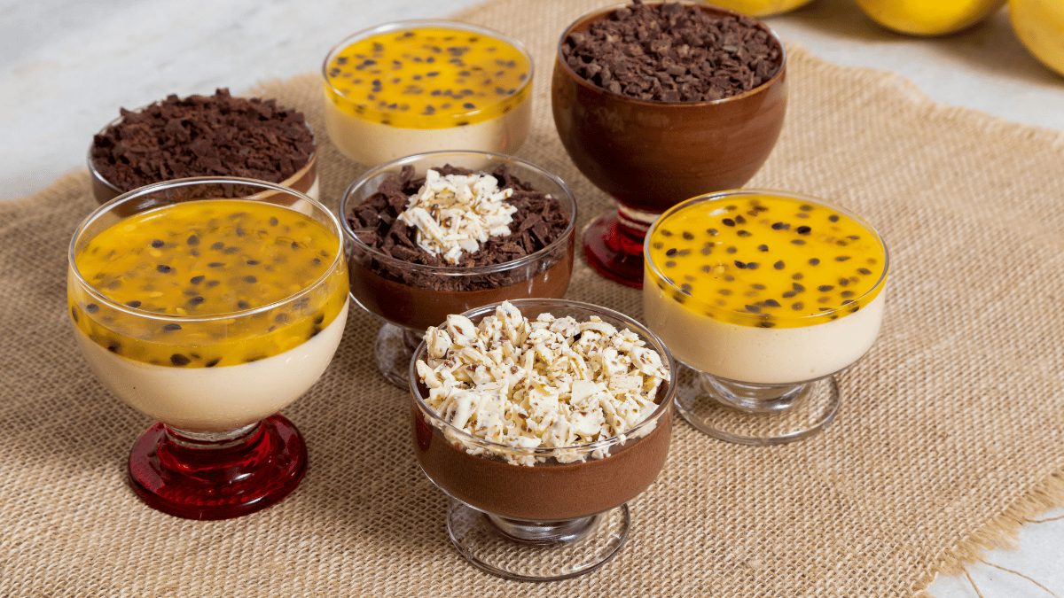 MOUSSE DE MARACUJA E CHOCOLATE LOW CARB