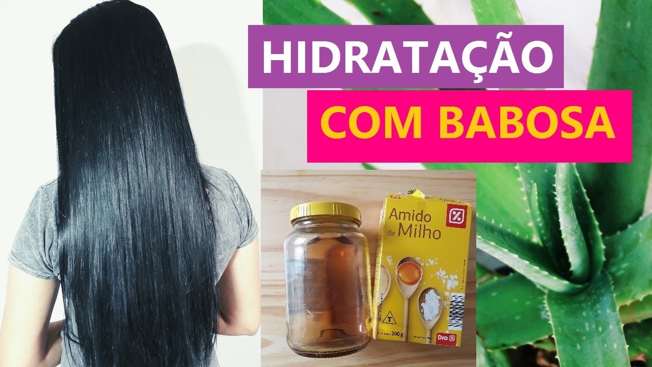 Maizena e babosa melhor hidratação caseira