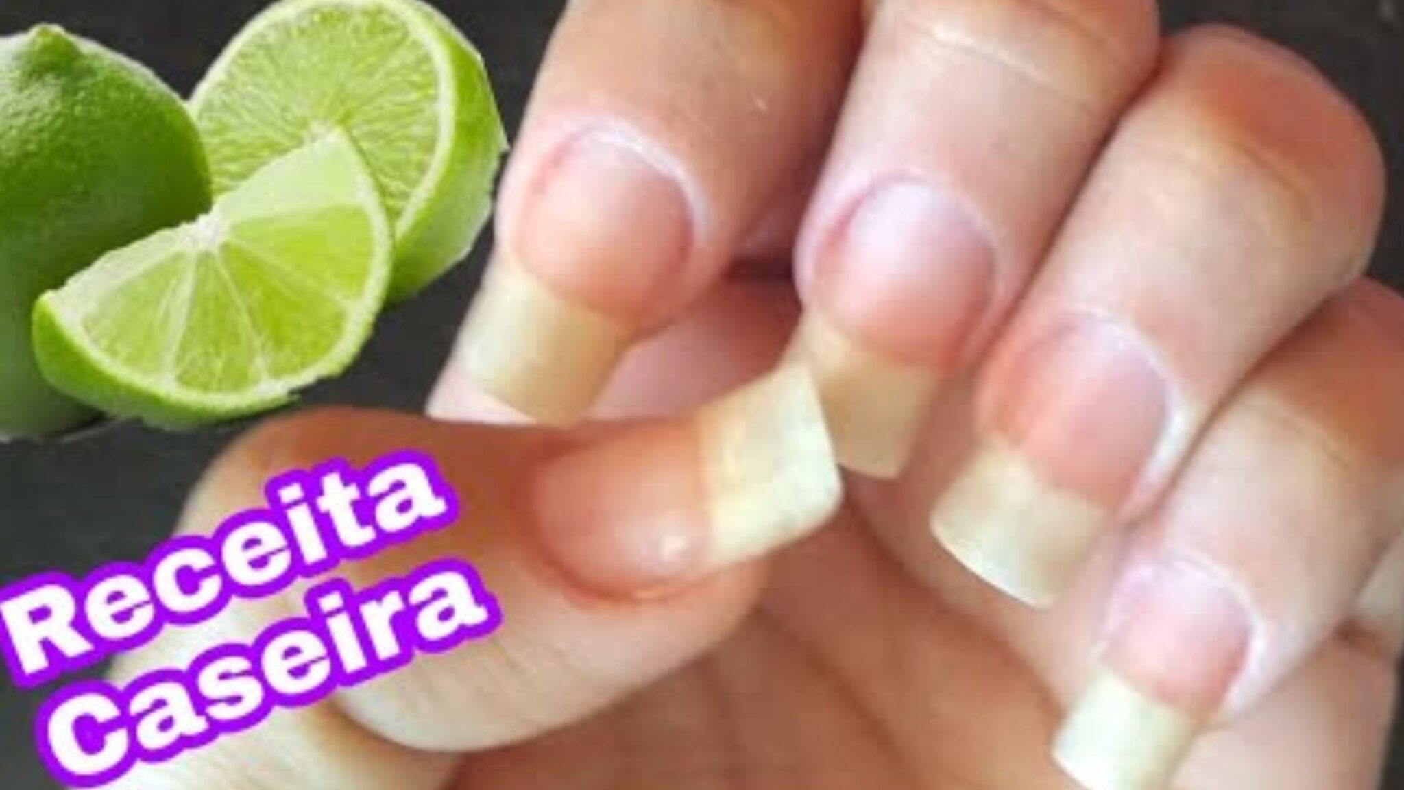 Unhas grandes e fortes, receita caseira fácil e rápida