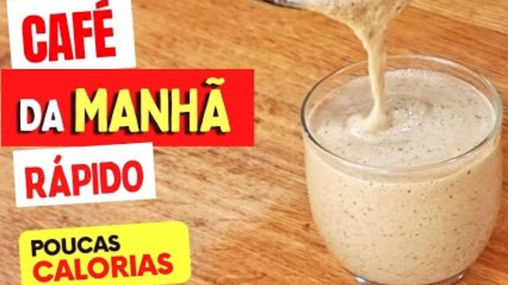 Café da manhã rápido e saudável, poucos ingredientes