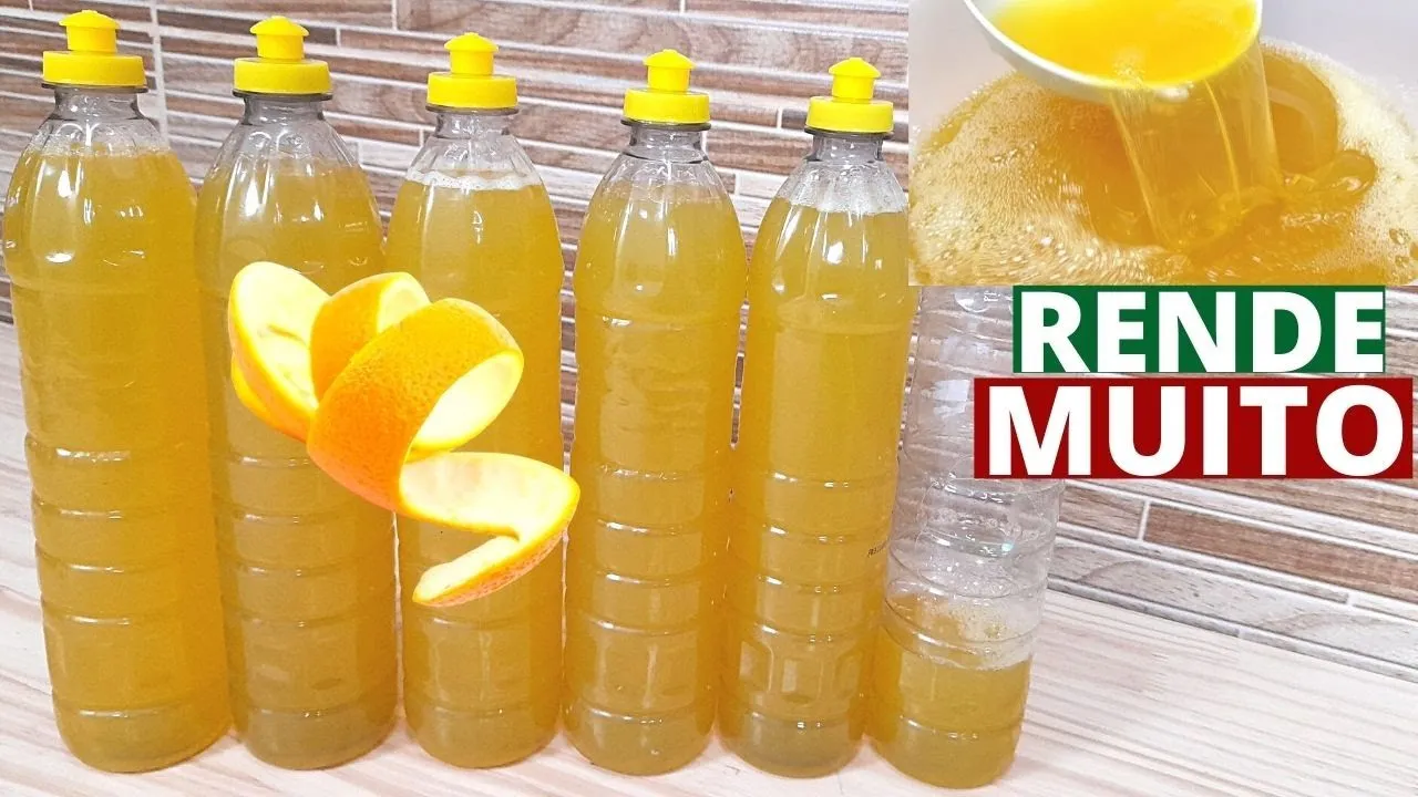 4 Passos para Fazer um Detergente Caseiro com Casca de Laranja