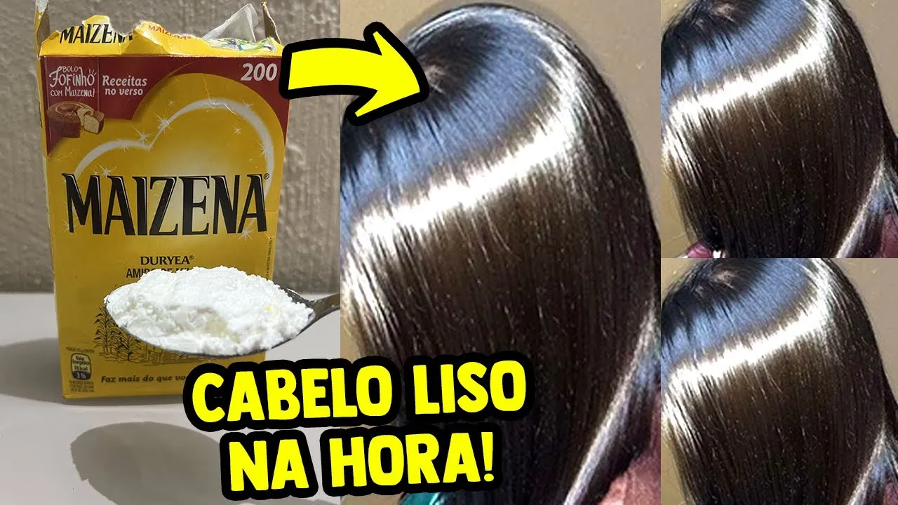 Como deixar o cabelo liso usando Maizena em 5 passos simples