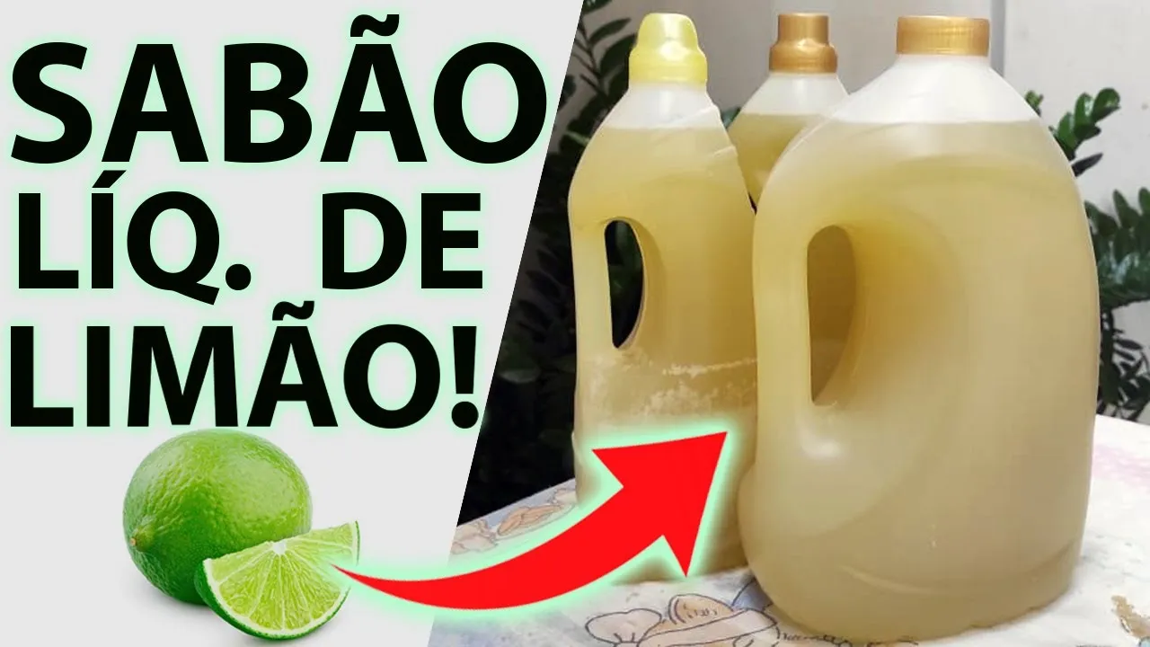 Como fazer sabão líquido caseiro de limão em 5 passos simples