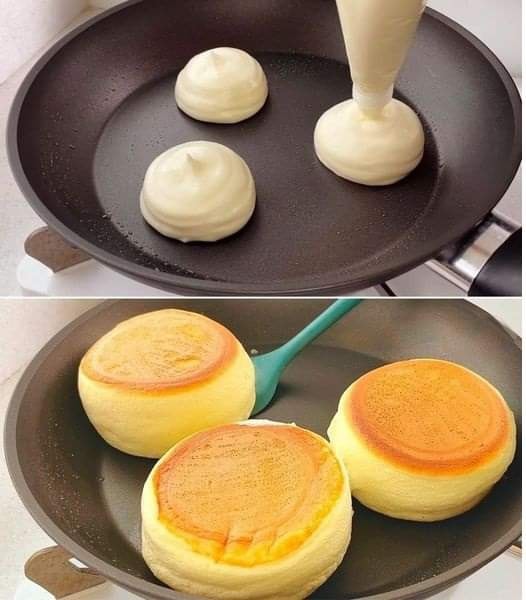 Bolinho Nuvem Japonês de Frigideira