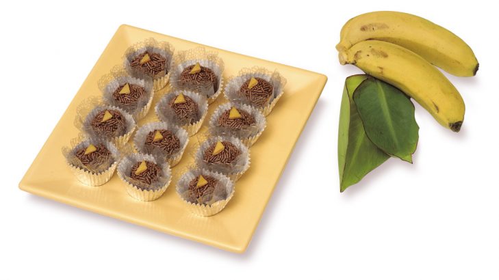 brigadeiro de casca de banana