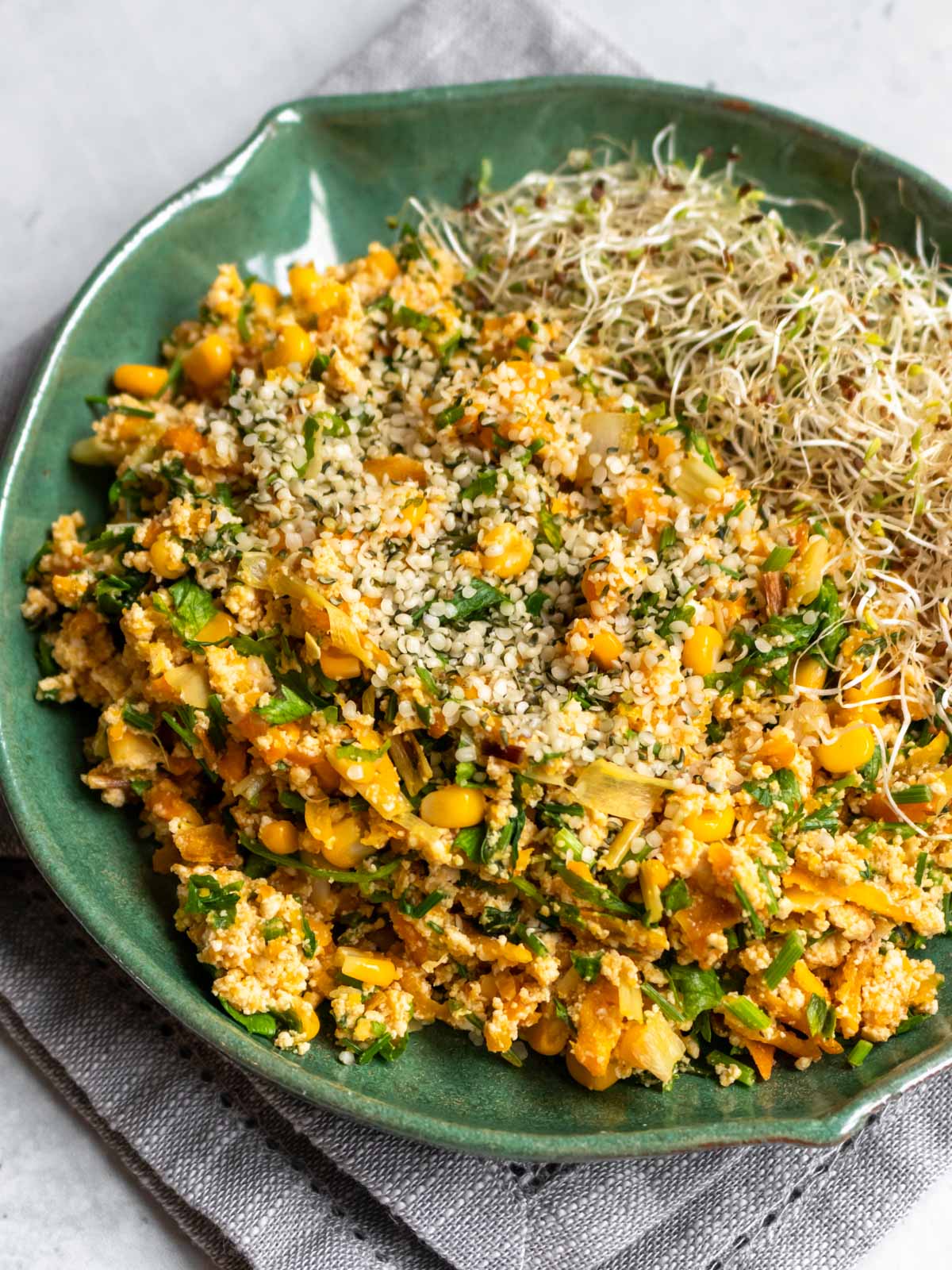 Tofu Mexido com Vegetais