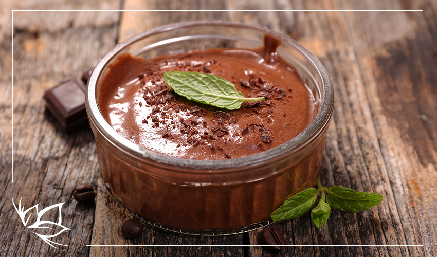 mousse de chocolate fit