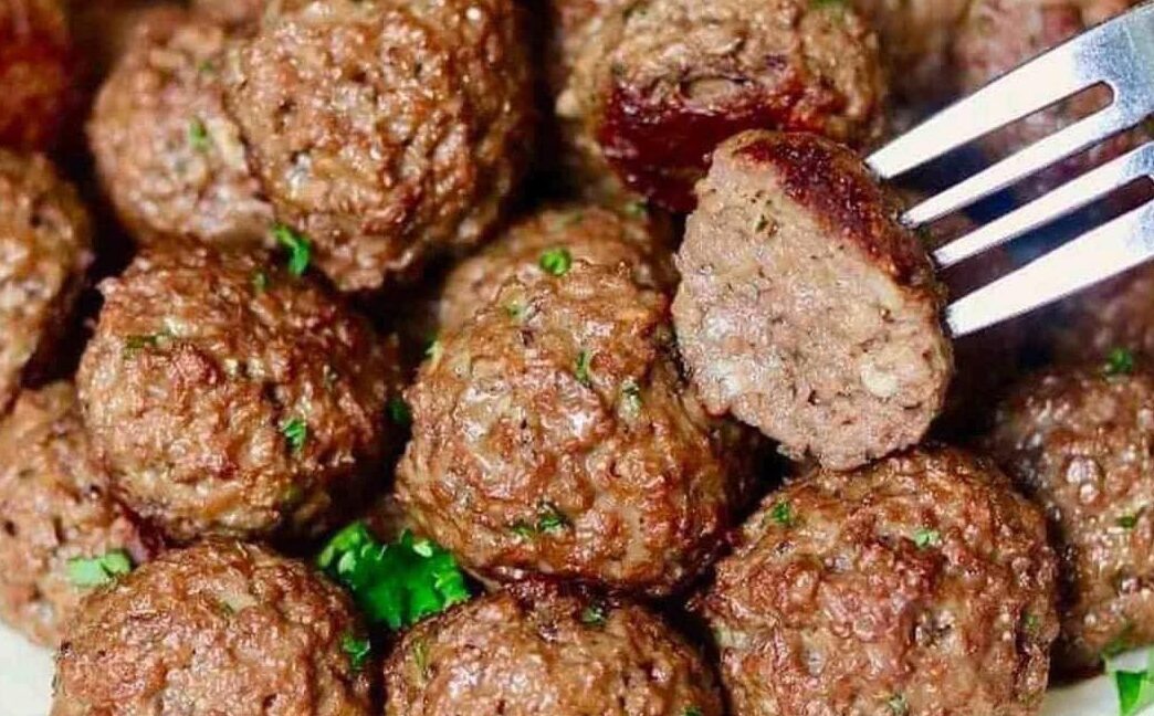almôndegas assadas no forno