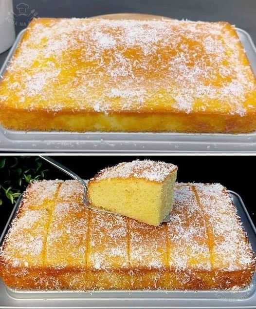 Bolo de Maisena com coco