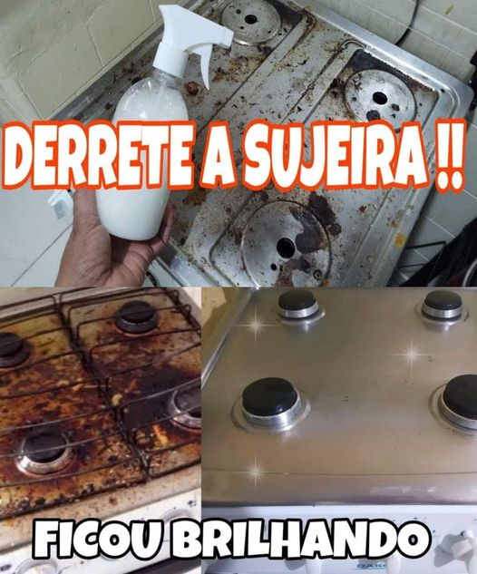 Misturinha para Limpar Fogão e Tirar Toda Aquela Gordura Grudada