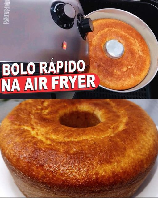 Bolo na Air Fryer