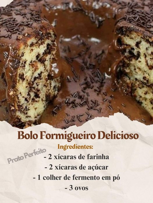  Bolo Formigueiro Delicioso