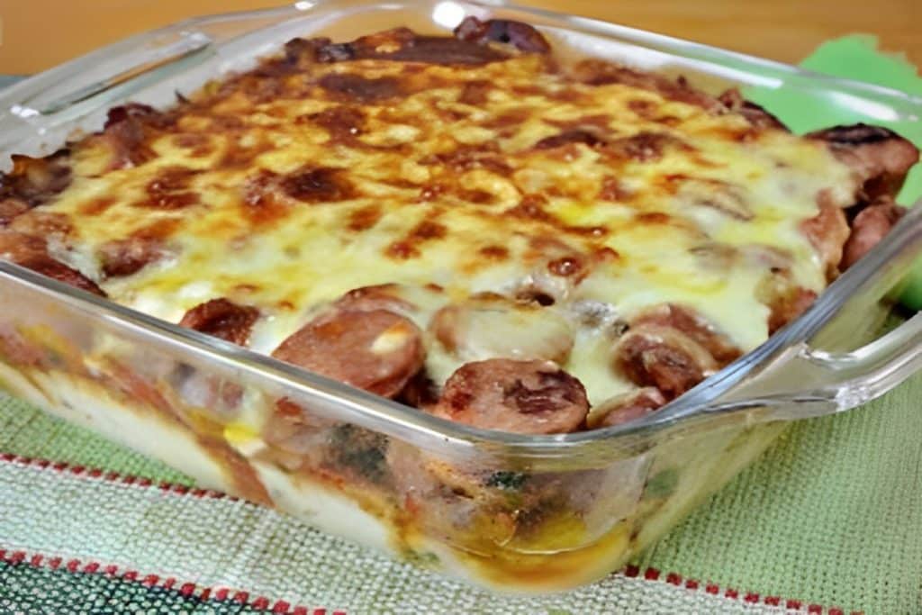 Torta de Pão e Linguiça
