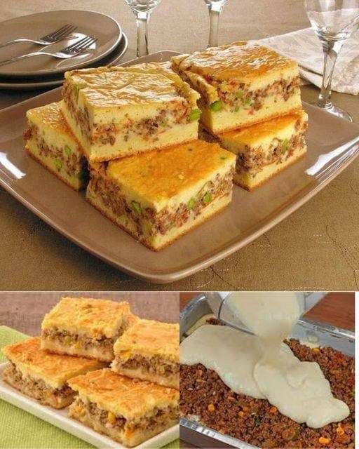  Torta de Carne Moída de Liquidificador