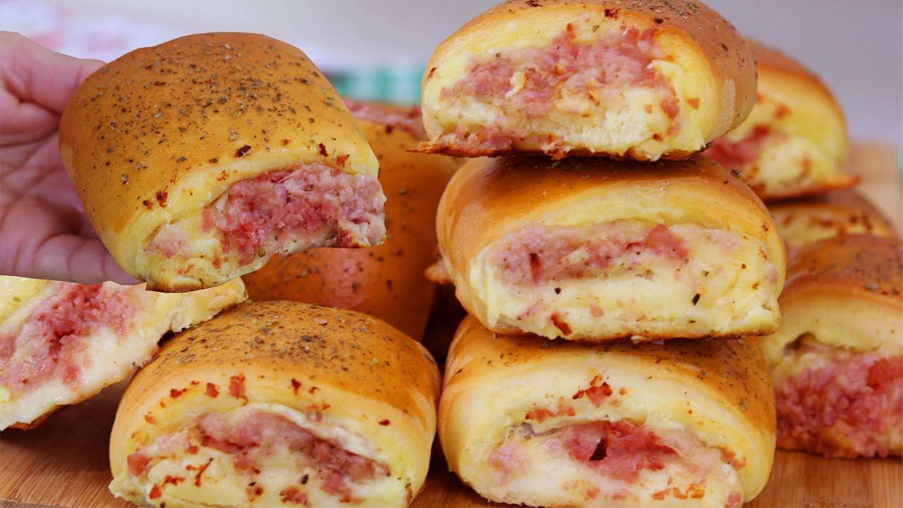 Salgado de Queijo e Presunto Saboroso