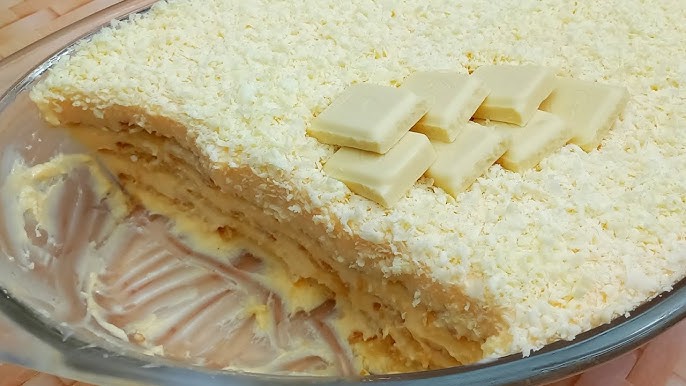 Pavê de Maracujá com Chocolate Branco e Pudim de Padaria